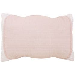 枕パッド 水洗い加工 綿100％ ピンク 35×50～43×63cmの枕に対応 ヌビキルティング 使い始めから肌になじむ オールシーズン使用OK MP154042-16