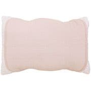 枕パッド 水洗い加工 綿100% ピンク 35×50~43×63cmの枕に対応 ヌビキルティング 使い始めから肌になじむ オールシーズン使用OK MP154042-16