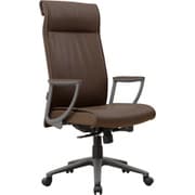 ARBOL シェーレ 回転アームハイバックチェア PVC張り ブラウン色 SCHERE-PVCBR