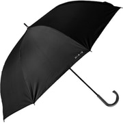 長傘 晴雨兼用 HAU 紳士無地 70cm ジャンプ式 UVカット加工 ブラック 1000295107090