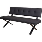 ブレシア ベンチ PVC 背付 BK