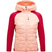 ヘリウムハイブリッドダウンフード レディース ダウンウェア PEACH FUZZ/TECH BURGUNDY（110） Mサイズ G79840110