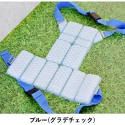 SUO 256 ICE for dogs クールベスト プラス グラデチェック L ブルー [犬用 冷却ベスト]