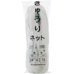 きゅうりネット 目合い 24cm 白緑 4.2mx18m