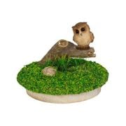 H23376 [切り株にとまるフクロウのミニセット]
