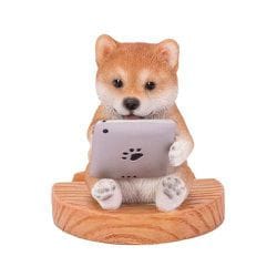 H22330 [スマホスタンド タブレットを見る柴犬]