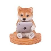 H22330 [スマホスタンド タブレットを見る柴犬]