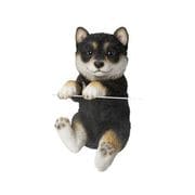 H16734-2 [縁飾り 黒柴の子犬]