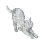 H24018-J13 [メタルペット ストレッチ猫 シルバー]