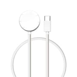 Apple Watch 充電ケーブル Type-C 2.5W 1.0m シリコンケーブル ホワイト KYCB039