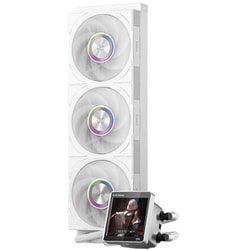 360mmラジエーター IPSディスプレイ搭載 高性能水冷クーラー ホワイト DT360-ARGB-WH