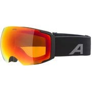 FALERA MAG Q-LITE スキー スノーボード ゴーグル 眼鏡対応 ブラックマット(レッド S2、ピンク S1) A7311.8.31