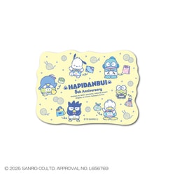 HV5-002 サンリオキャラクターズ はぴだんぶい 5周年 ステッカー 手あみプレゼント