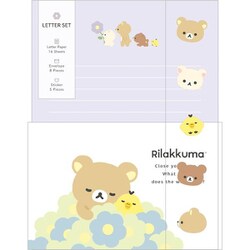 LH83601 [リラックマ 「BASIC RILAKKUMA Flower」 レターセット]