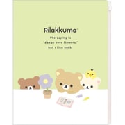 リラックマ 「BASIC RILAKKUMA Flower」 クリアホルダー（6+1ポケット） FA14802