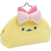 PT19101 すみっコぐらし 窓付ぬいぐるみペンポーチ 「夢みるしっぽず」テーマ えびてんのしっぽ