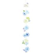 カード 誕生日祝い つるして飾るブルー系お花 889571