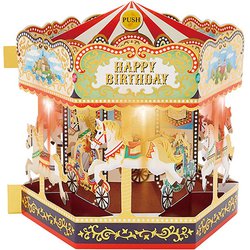 カード 誕生日祝い メリーゴーラウンド 809004