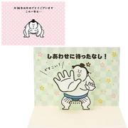 カード 誕生日祝い 力士突っ張り 950262