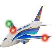 カード 誕生日祝い ライト&メロディー 飛行機 982351