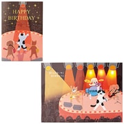 カード 誕生日祝い ライト&メロディー ステージにスポットライト 183300