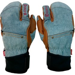 Extreme Ride DENIM スキー スノーボード グローブ LIGHT INDIGO/UNBER Sサイズ ESK-2330D