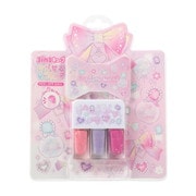 250705 キッズコスメ 3in1キューブ はがせるマニキュア ピンク [対象年齢：6歳～]