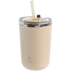 ソクート ステンレス ストロー タンブラー 380ml ピンク 419911