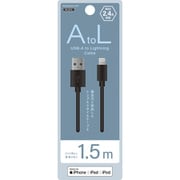 USB-A to Lightningケーブル 1.5m ブラック NS-25CASAL15-BK