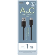 USB-A to Type-Cケーブル 1m ブラック NS-25CASAC10-BK