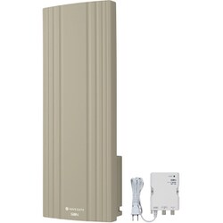 地デジ用UHF平面アンテナ ブースタ内蔵型 20素子 水平偏波用 グレージュ WG20B-G