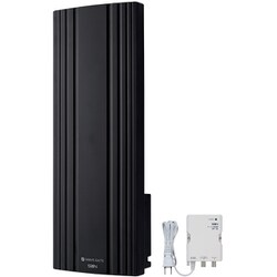 地デジ用UHF平面アンテナ ブースタ内蔵型 20素子 垂直偏波用 ブラック WG20VB-K