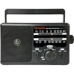 ホームラジオ AM/FM対応ラジオ アナログダイヤル式チューナー 乾電池/電源コンセント式 GAA4-PHR0001-BK