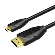 HDMI to micro HDMI 変換ケーブル HDMI1.4 4K/30Hz 2m ブラック VA-1680