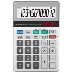 電卓 ミニナイスサイズタイプ 12桁 グリーン購入法適合 EL-M722K-X