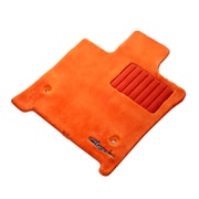 クラッツィオ 高級ふかふかマット 1台分セット エスティマハイブリッド AHR20W H24(2012)/5~R1(2019)/10 7人乗 オレンジ 6AETC1535X101O