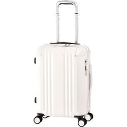 スーツケース デカかるEdge 拡張タイプ 旅行日数目安 34L/拡張時40L （機内持込可） 前輪ストッパー TSAロック搭載 ALI-089-18W バニラ