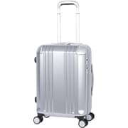 スーツケース デカかるEdge 拡張タイプ 旅行日数目安 34L/拡張時40L (機内持込可) 前輪ストッパー TSAロック搭載 ALI-089-18W クロームシルバー