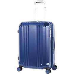 スーツケース デカかるEdge 拡張タイプ 旅行日数目安 5～7泊 52L/拡張時60L 前輪ストッパーTSAロック搭載 ALI-089-22W マットネイビー