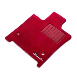 クラッツィオ 高級リアルウールマット 1台分セット エルグランド PE52/TE52/PNE52/TNE52 H22（2010）/8～H25（2013）/12 7人乗 レッド 6BENC5600X101A