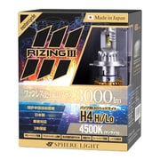 SPHERE LIGHT(スフィアライト) バイク用LEDヘッドライト RIZING3 H4 Hi/Lo4500K SLRZBH4045