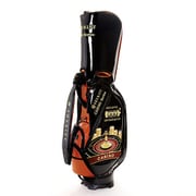 SHERIFF キャディバッグ カジノ 9.5インチ 口枠:5分割 BLACK×ORANGE SCA-010CB