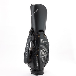 SHERIFF キャディバッグ レトロ 9.5インチ 口枠：5分割 BLACK SFR-001CB