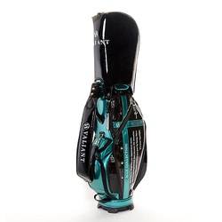 VALIANT キャディバッグ アクセ 9.5インチ 口枠：5分割 BLACK×TURQUOISE VAA-005CB