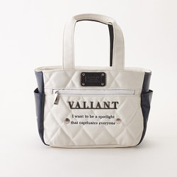 VALIANT ラウンドポーチ エンブレム WHITE×NAVY VAE-003RP