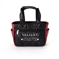 VALIANT ラウンドポーチ エンブレム BLACK×RED VAE-003RP