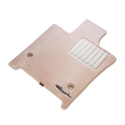 クラッツィオ 高級リアルウールマット 1台分セット エスティマハイブリッド AHR20W H18（2006）/6～H24（2012）/4 8人乗 G 3列目手動格納シート車 アイボリー 6BETC0295X105V