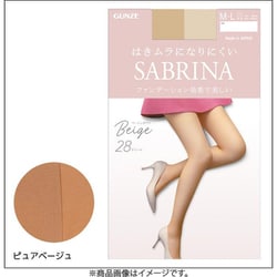 SABRINA サブリナ ベージュタイツ ストッキング 28デニール ピュアベージュ L-LL SB613LY