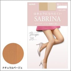 SABRINA サブリナ ベージュタイツ ストッキング 28デニール ナチュラルベージュ M-L SB613MY