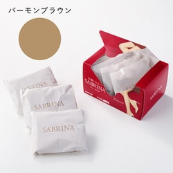【ネット限定お得7足セット】SABRINA サブリナ 伝線しにくい美しい素肌感 定番・ナチュラルストッキング バ-モンブラン M-L SB517MY